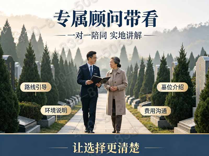 翠柏青松掩映，庄重永恒安息之地